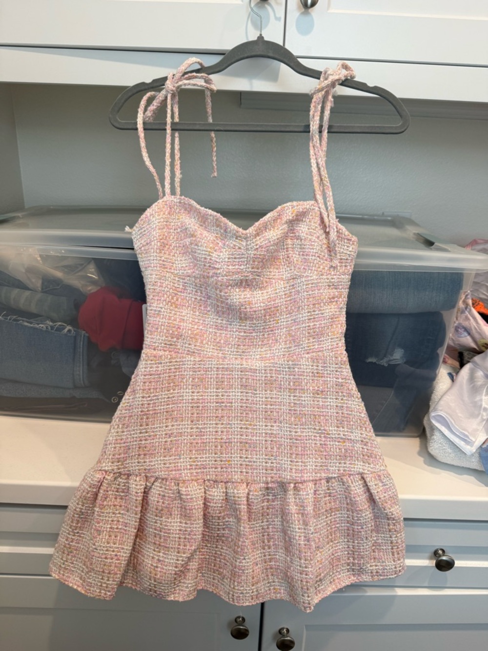 Amanda Uprichard Pink Tweed Mini Dress - Picture 6 of 7